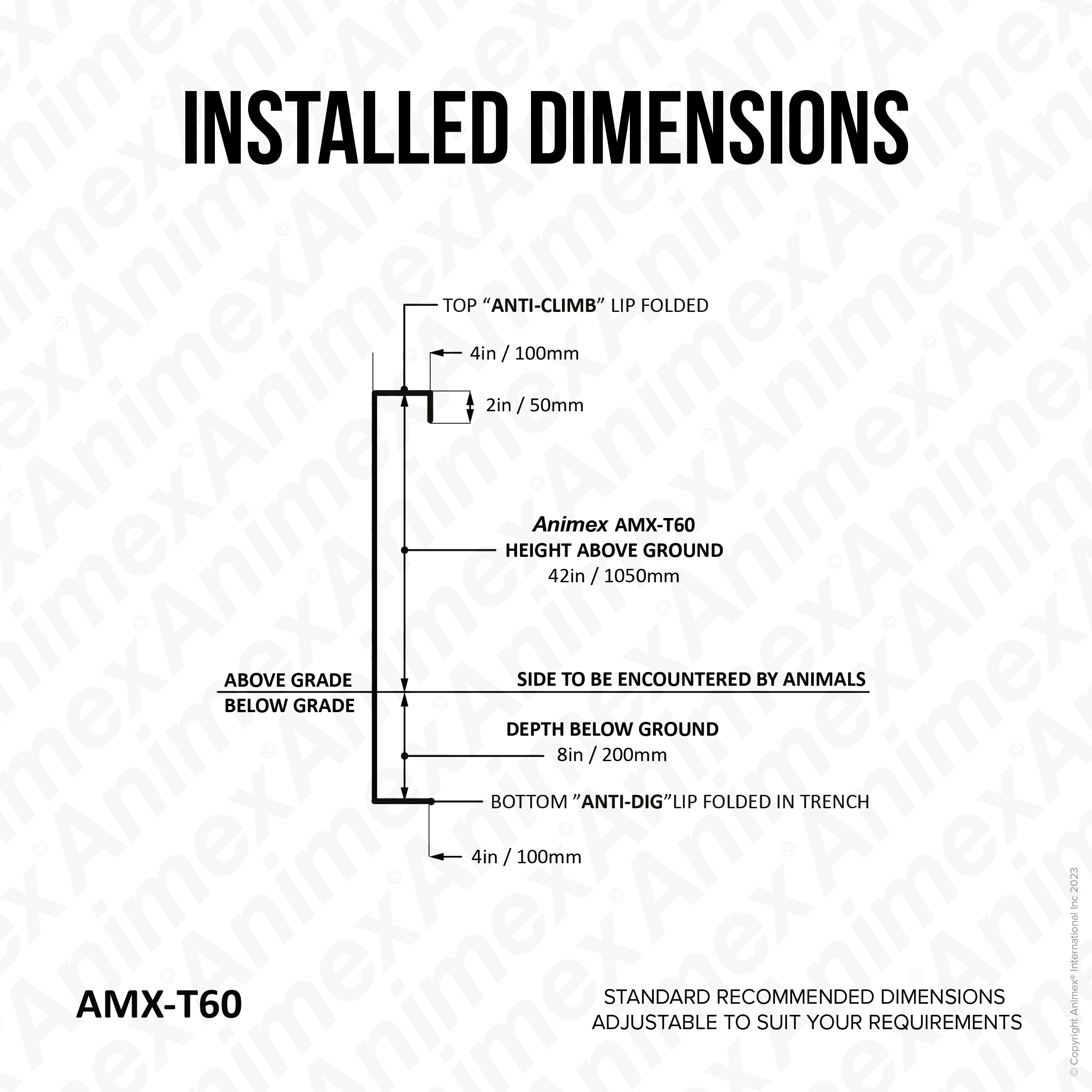 AMX-T60 (Temporary) Wildlife Exclusion Fencing — Animex Wildlife
